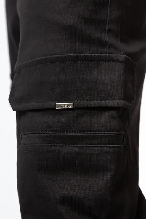 Valere Milano VM202 Armando Cargo Pants Black