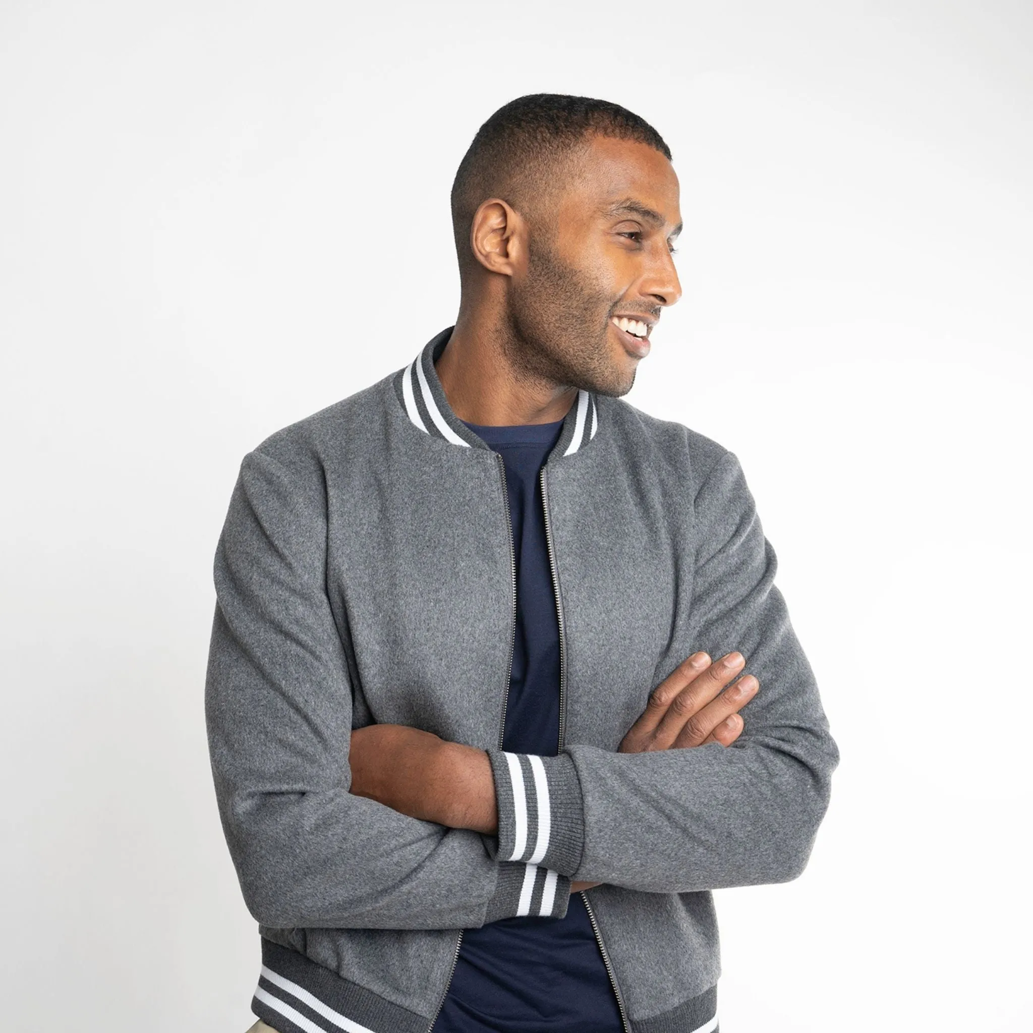 Varsity Wool Bomber Jacket