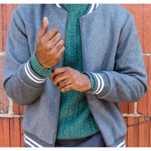 Varsity Wool Bomber Jacket