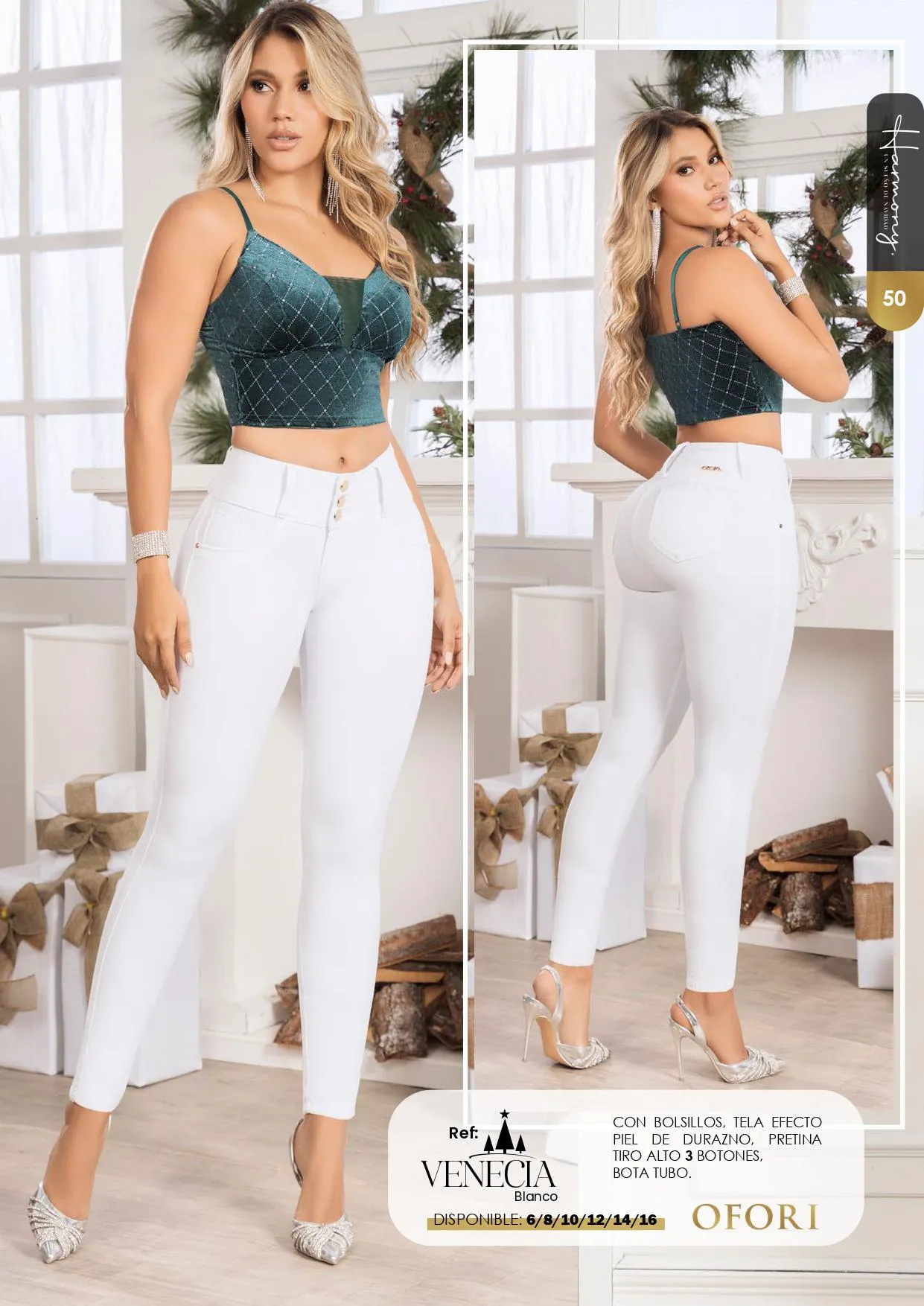 Venecia Blanco 100% Authentic Colombian Push Up Jeans