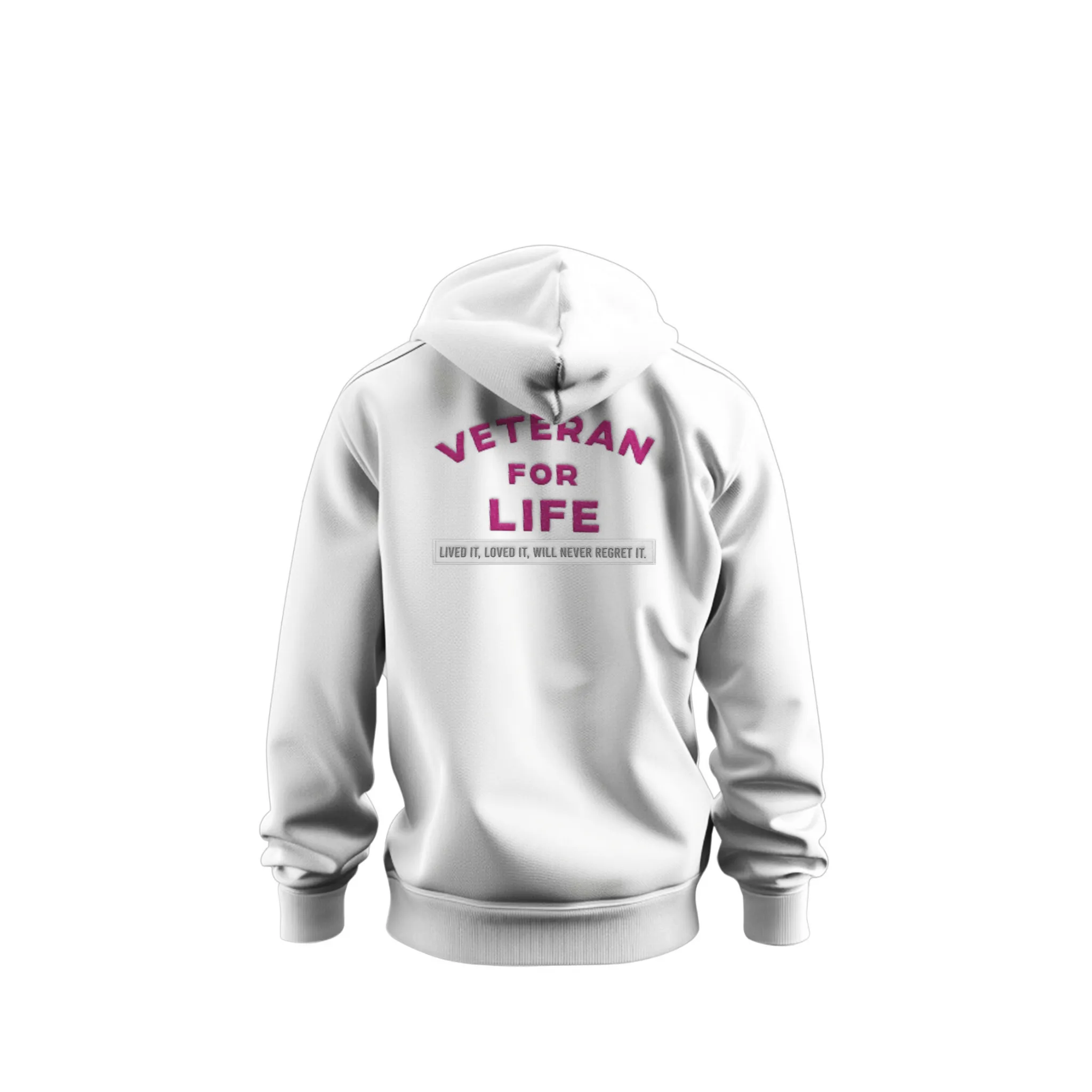 Veteran For Life Day & Night Pullover Hoodie