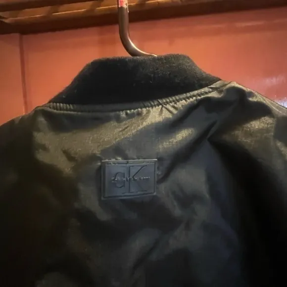 Vintage Calvin Klein Y2K Cropped Bomber Jacket