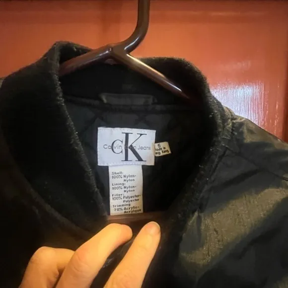 Vintage Calvin Klein Y2K Cropped Bomber Jacket
