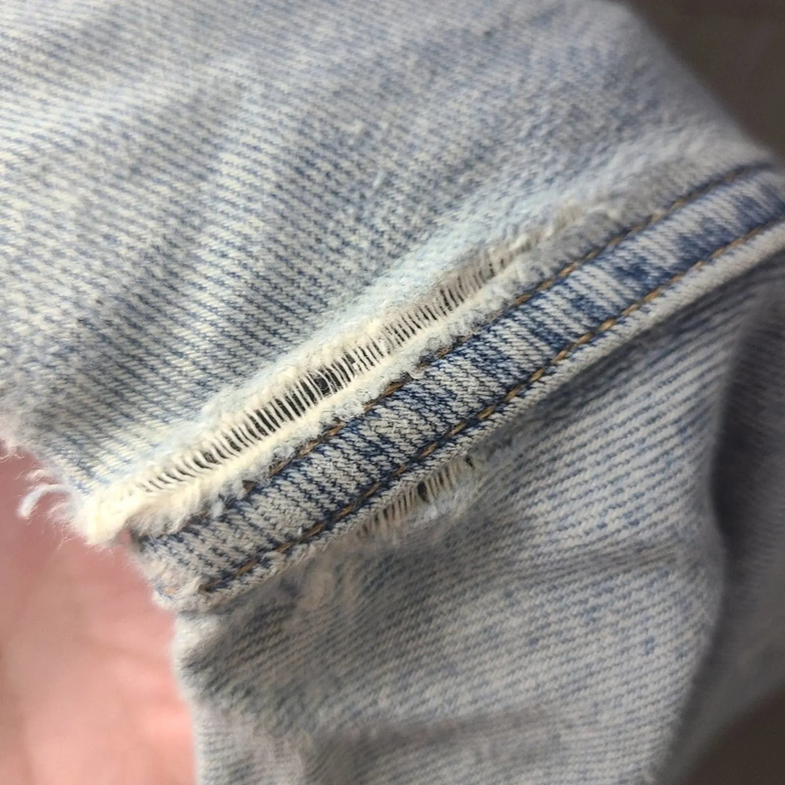 Vintage Distressed 501 Button Fly Jeans 36×30