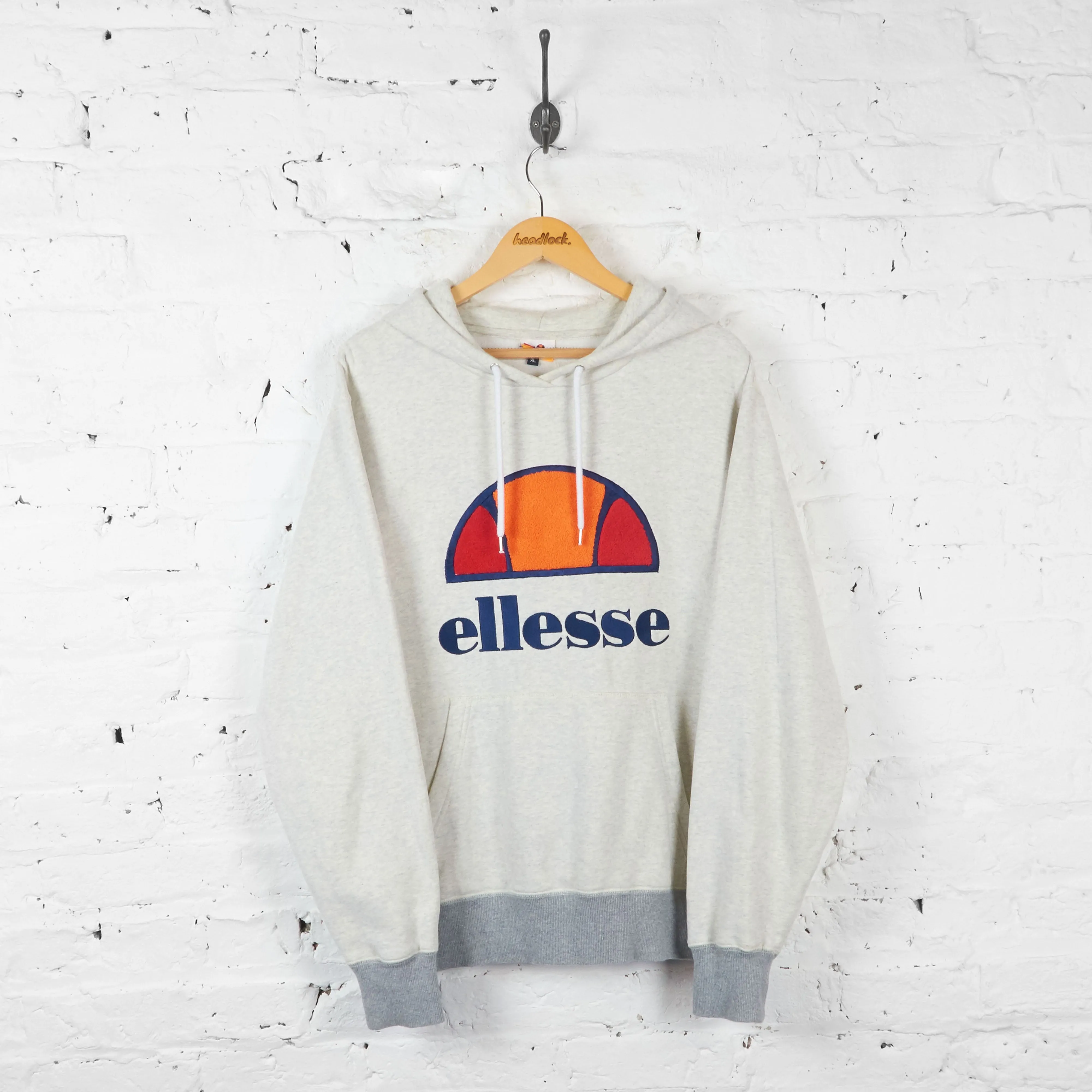 Vintage Ellesse Hoodie - Cream - XL
