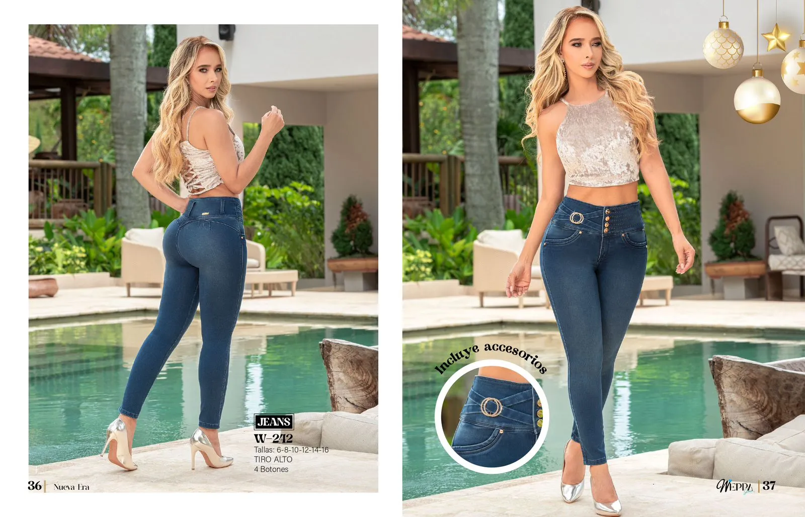 W-242 100% Authentic Colombian Push Up Jeans