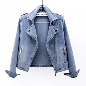 Washed jeans jacket for women –  Aerin