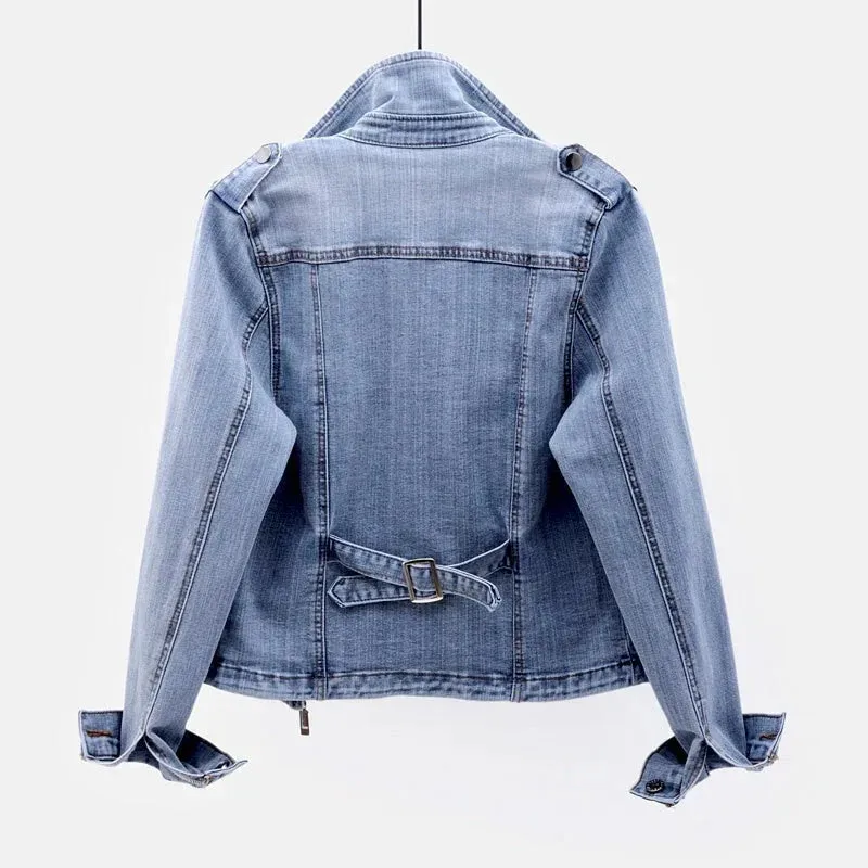 Washed jeans jacket for women –  Aerin