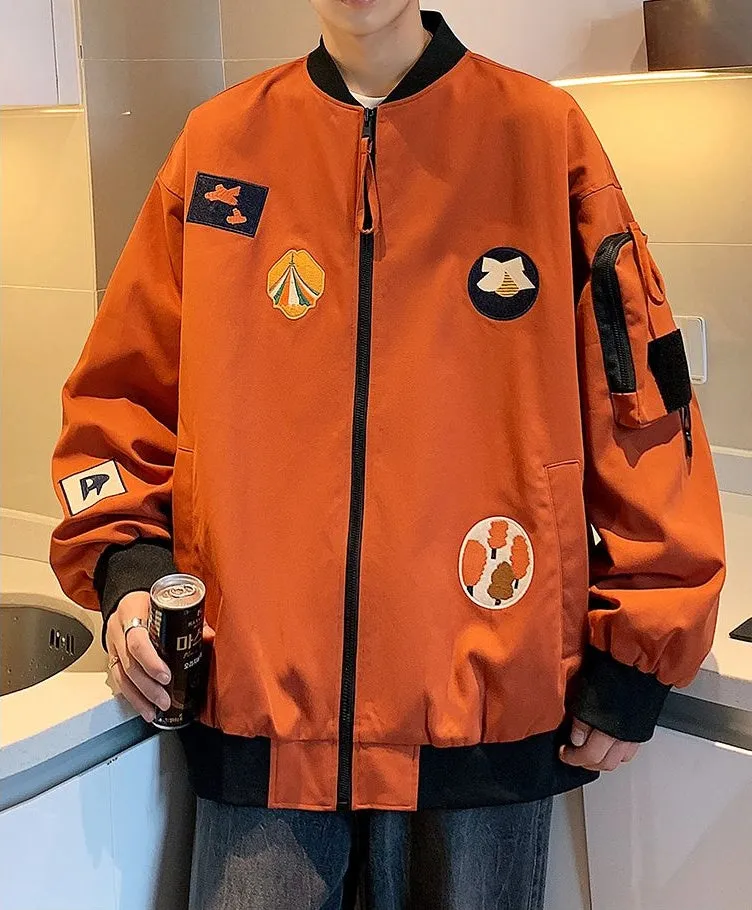 Waterproof and Windproof Bomber Jacket with Elastic Hem Enclosure