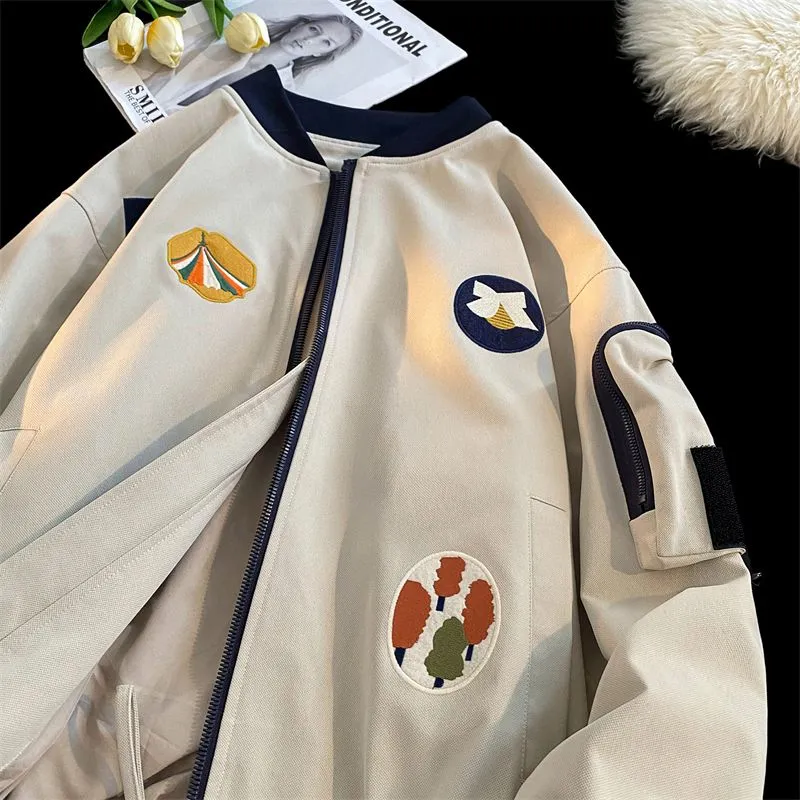 Waterproof and Windproof Bomber Jacket with Elastic Hem Enclosure