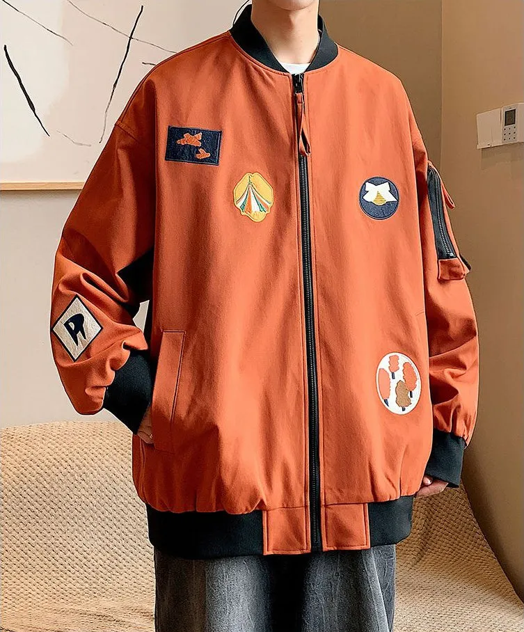 Waterproof and Windproof Bomber Jacket with Elastic Hem Enclosure