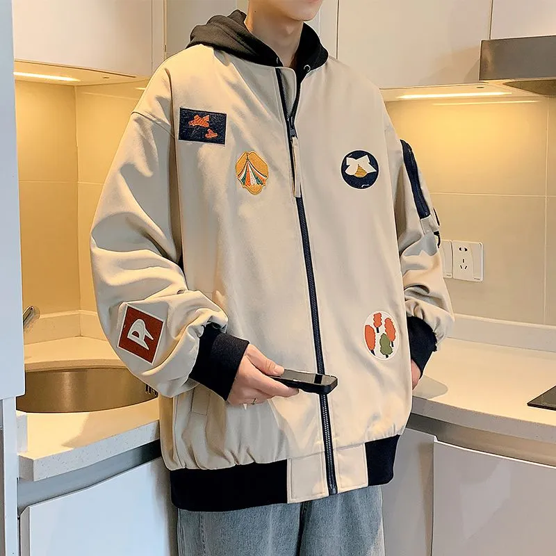Waterproof and Windproof Bomber Jacket with Elastic Hem Enclosure