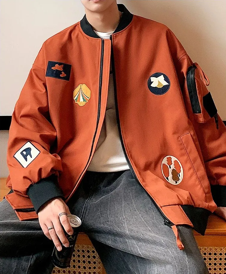 Waterproof and Windproof Bomber Jacket with Elastic Hem Enclosure