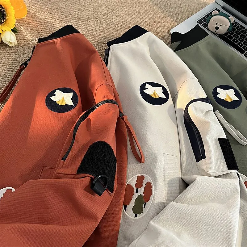 Waterproof and Windproof Bomber Jacket with Elastic Hem Enclosure