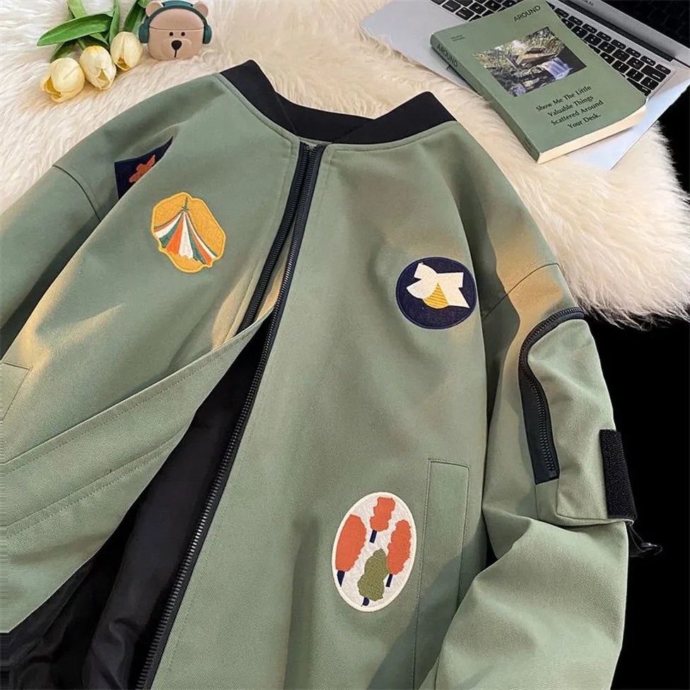 Waterproof and Windproof Bomber Jacket with Elastic Hem Enclosure