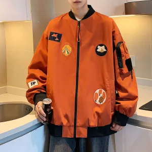 Waterproof and Windproof Bomber Jacket with Elastic Hem Enclosure