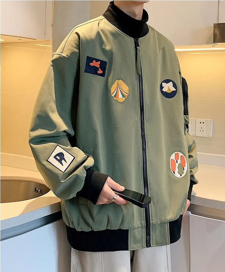 Waterproof and Windproof Bomber Jacket with Elastic Hem Enclosure