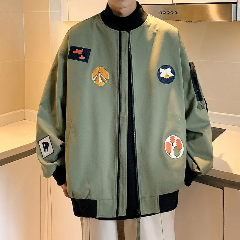 Waterproof and Windproof Bomber Jacket with Elastic Hem Enclosure