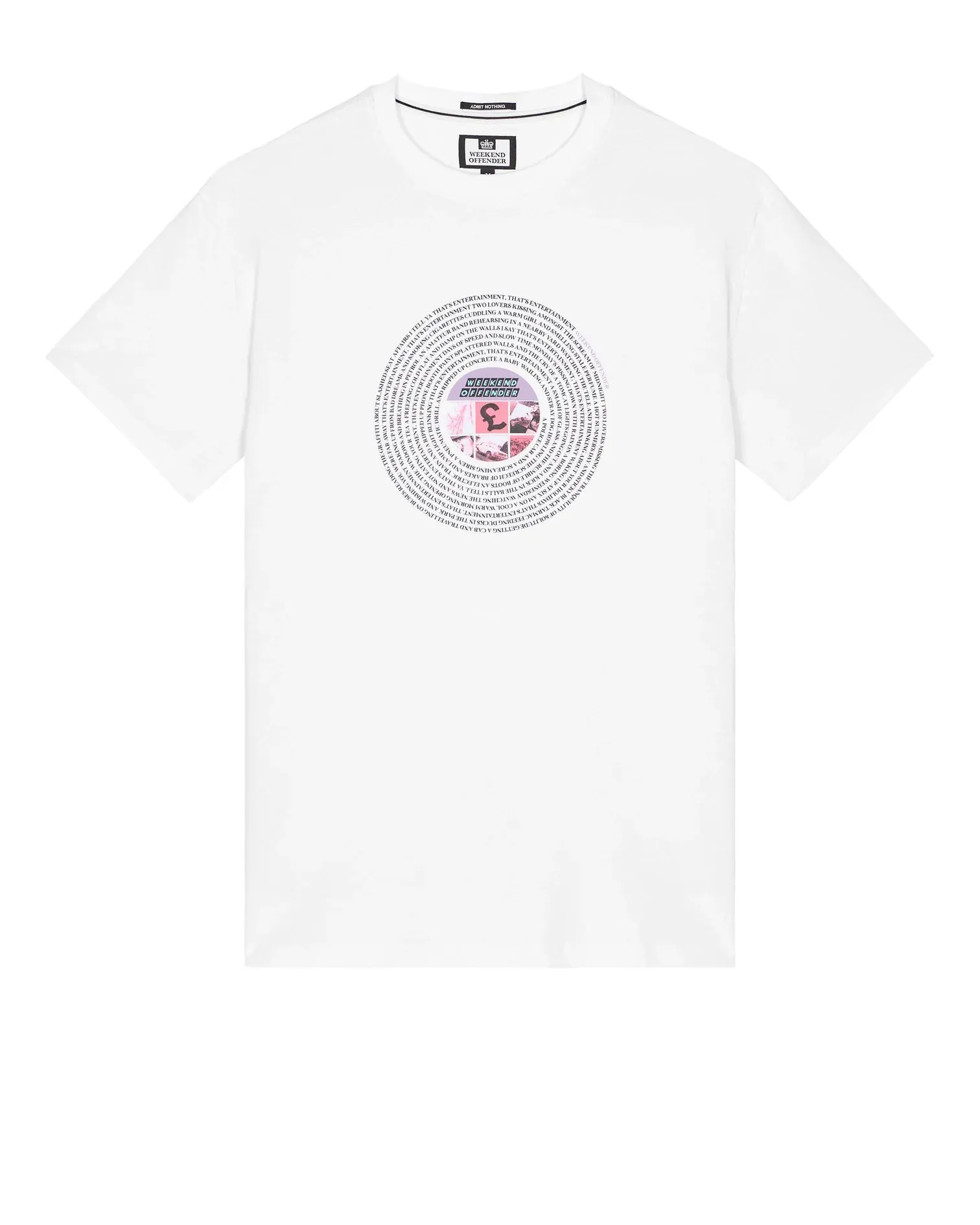 Weekend Offender Entertainment Graphic T-Shirt White