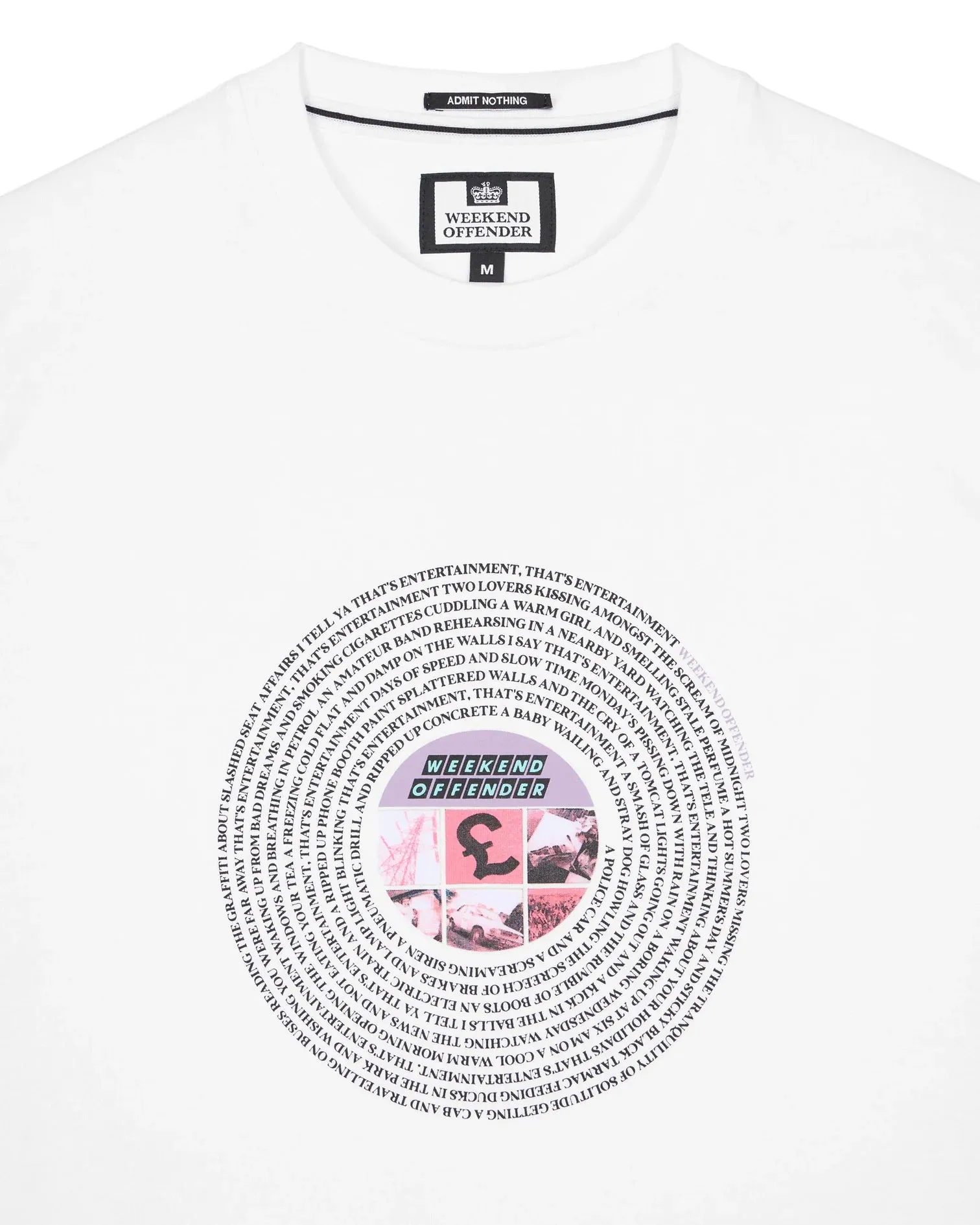 Weekend Offender Entertainment Graphic T-Shirt White