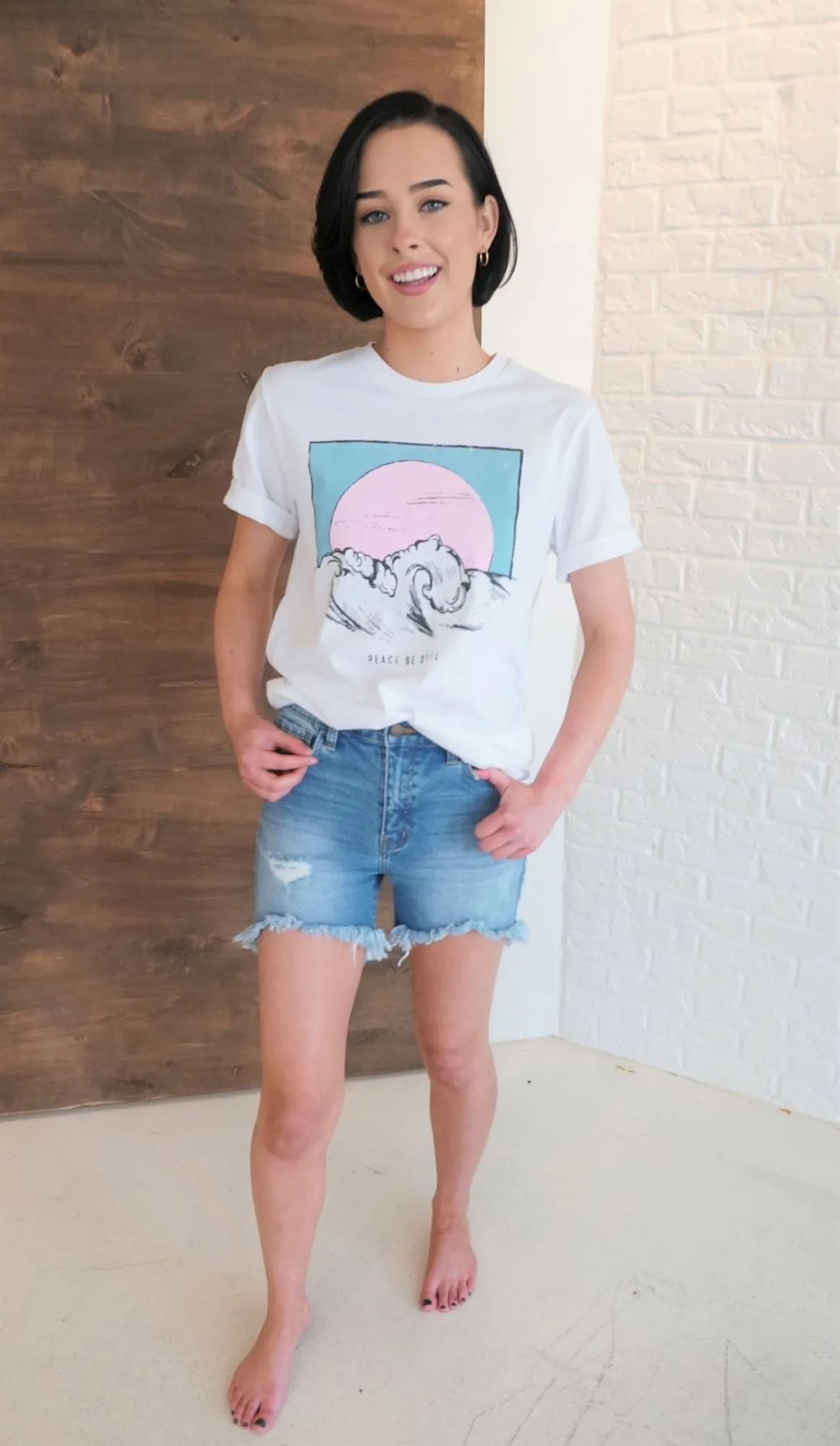 White Wave Tee