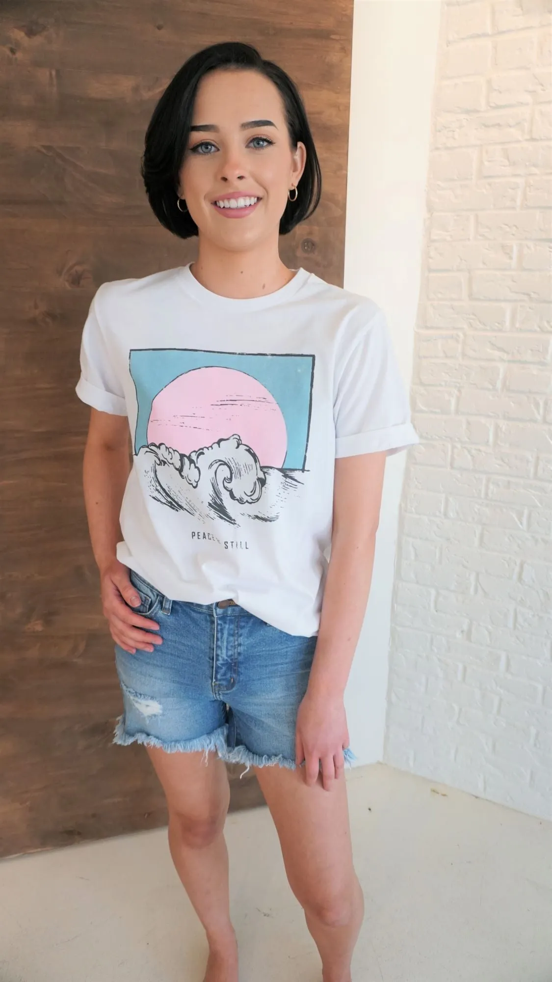White Wave Tee