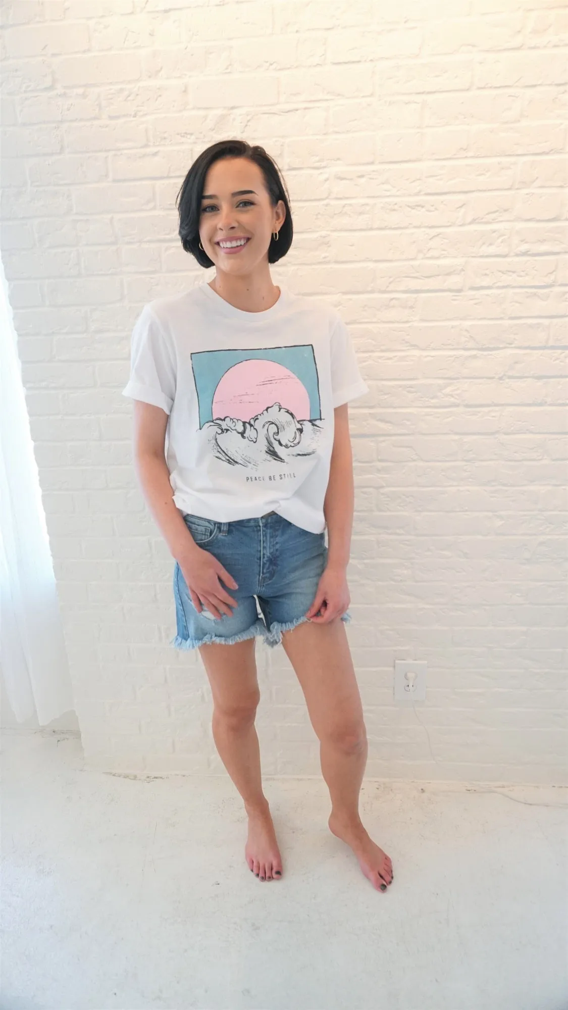 White Wave Tee