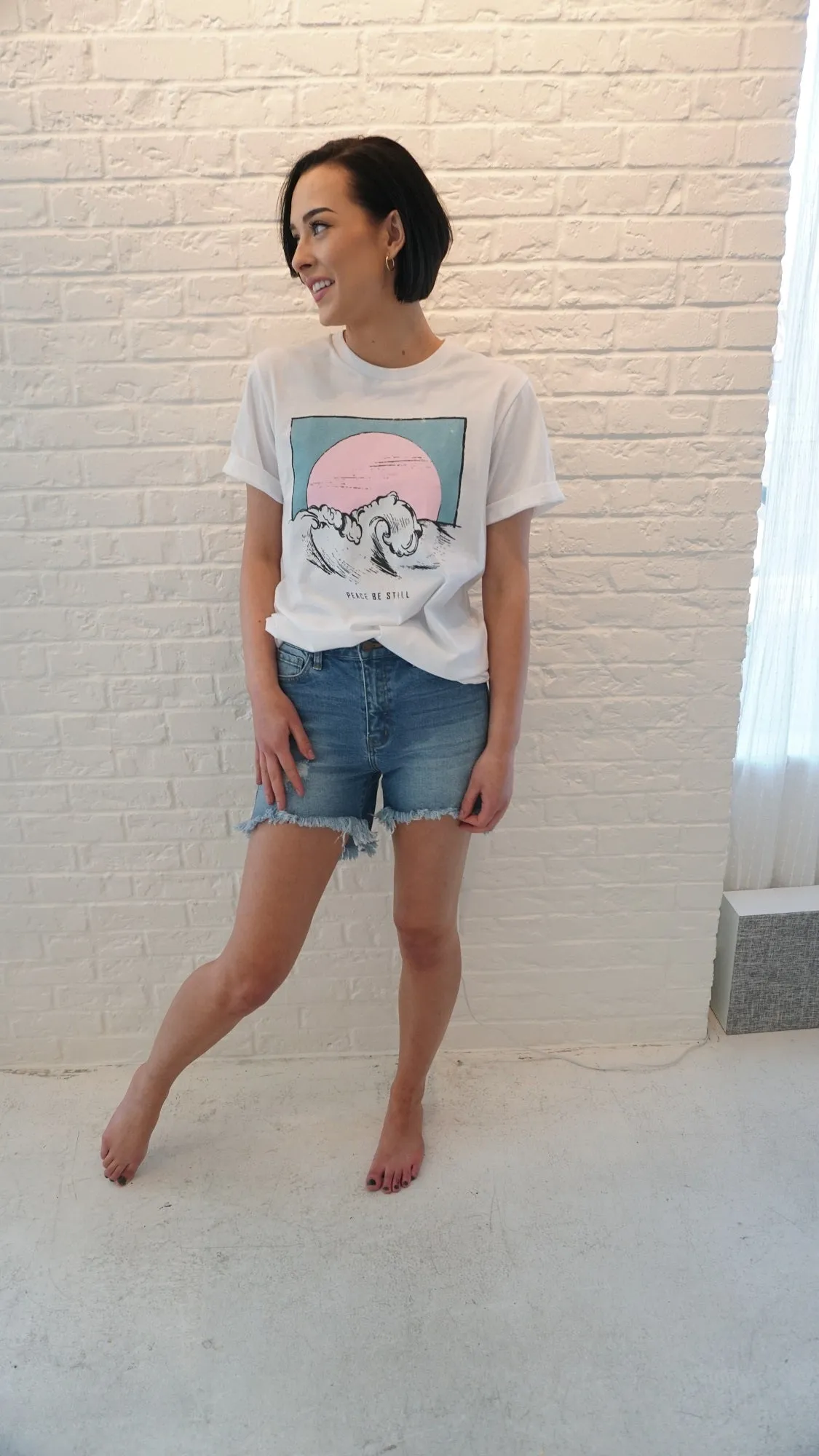 White Wave Tee