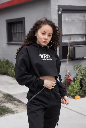 White WAVY (S) | Black Hoodie