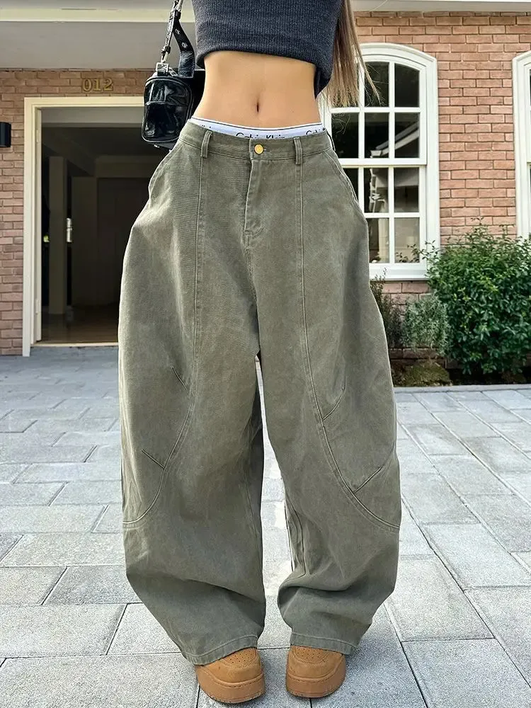 Wide Leg Baggy Jeans Women