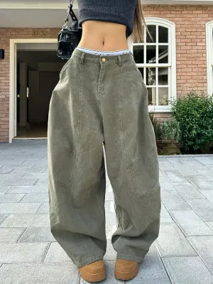 Wide Leg Baggy Jeans Women