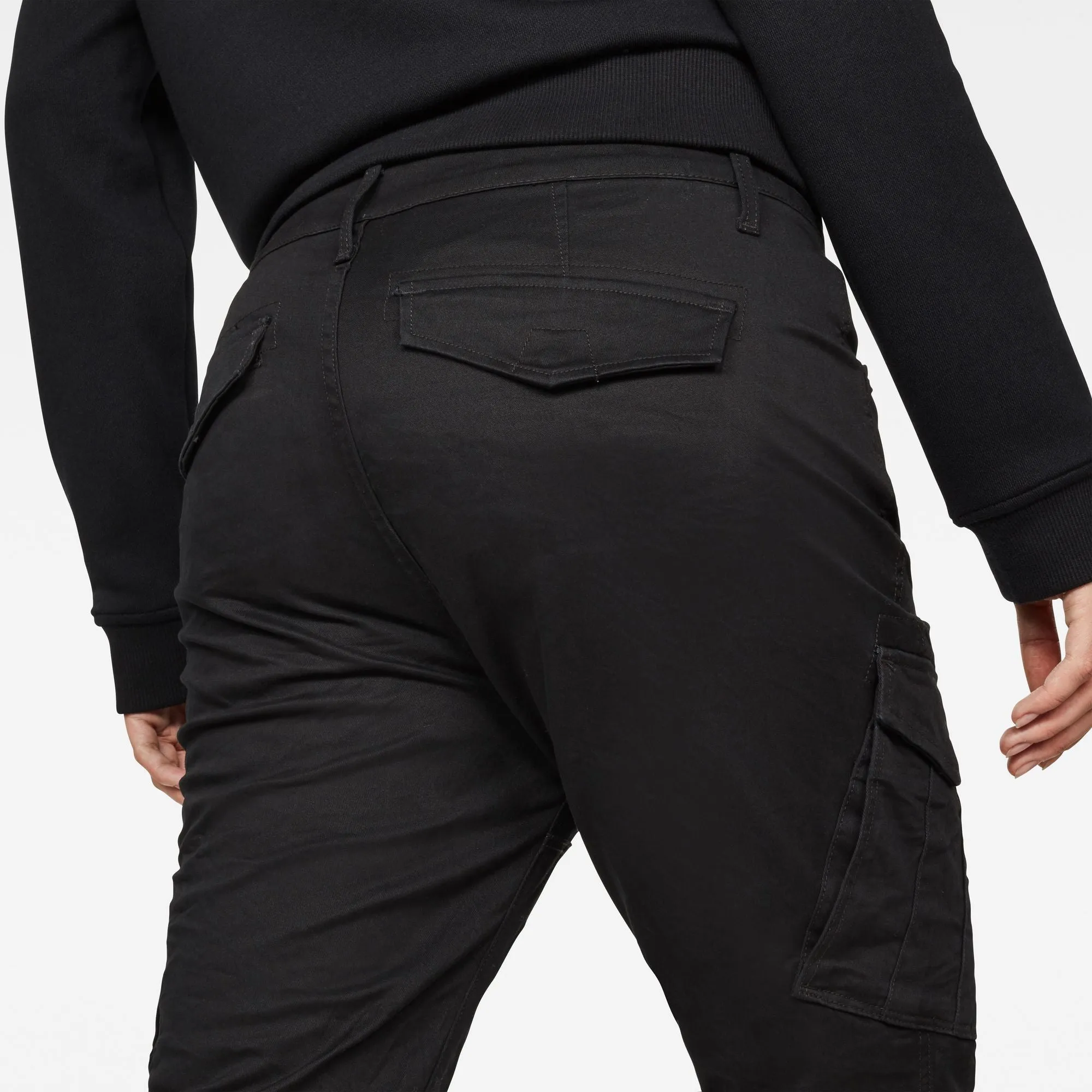 Woman’s Cargo ROVIC MID SKINNY Dark Black Pants