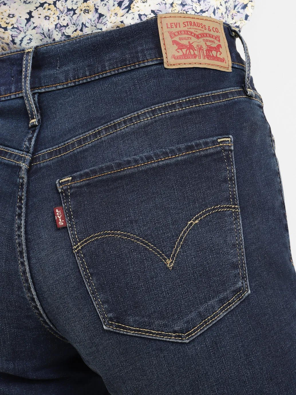 Women's 311 Blue Skinny Fit High Rise Jeans