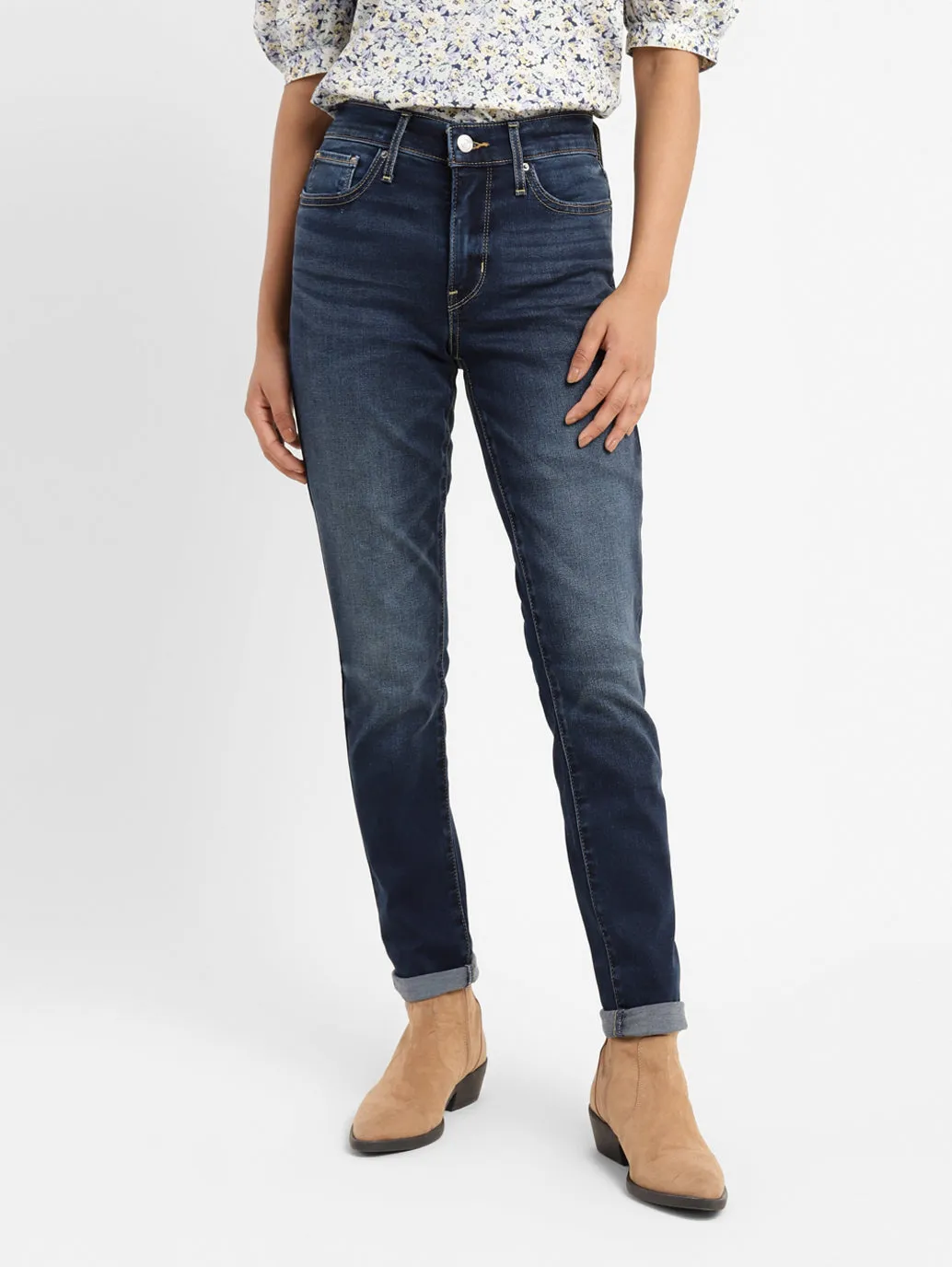 Women's 311 Blue Skinny Fit High Rise Jeans