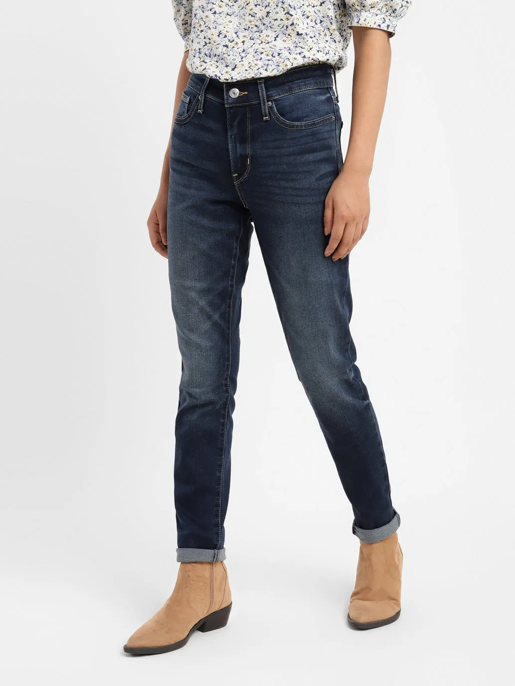 Women's 311 Blue Skinny Fit High Rise Jeans