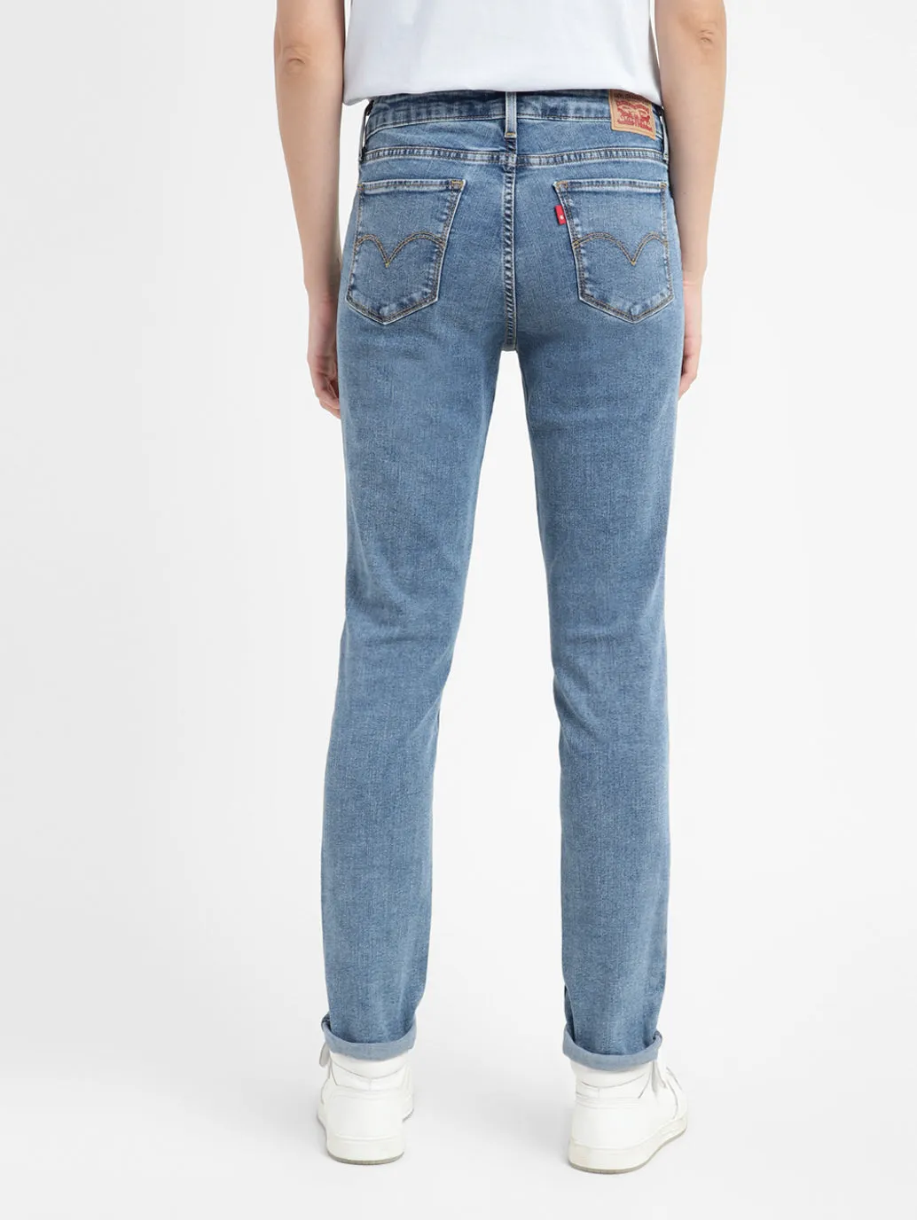 Women's 711 Blue Skinny Fit High Rise Jeans