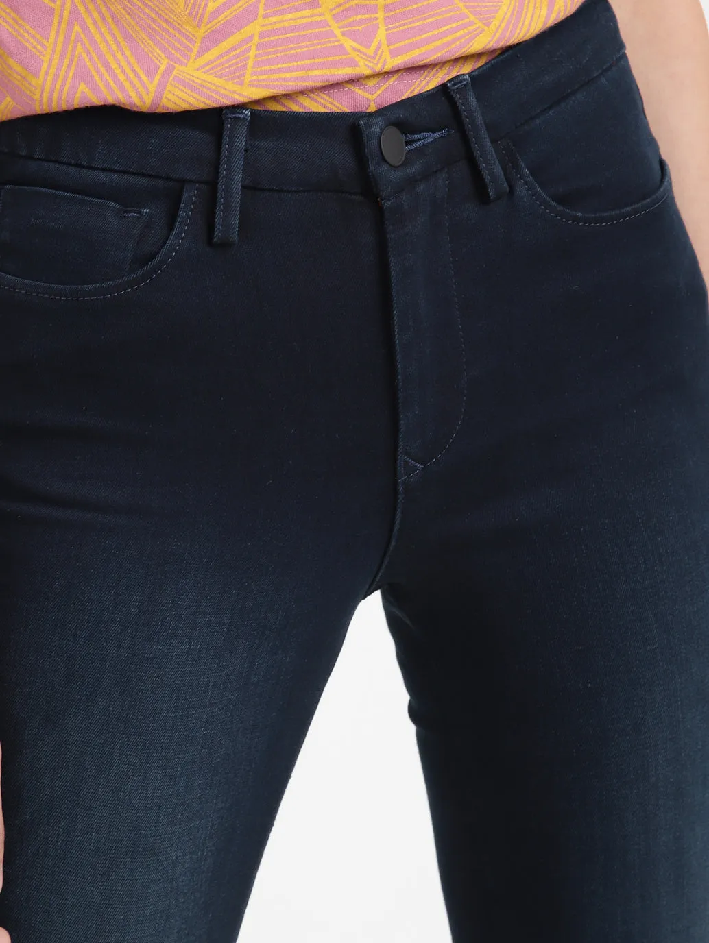 Women's 711 Blue Skinny Fit Mid Rise Jeans