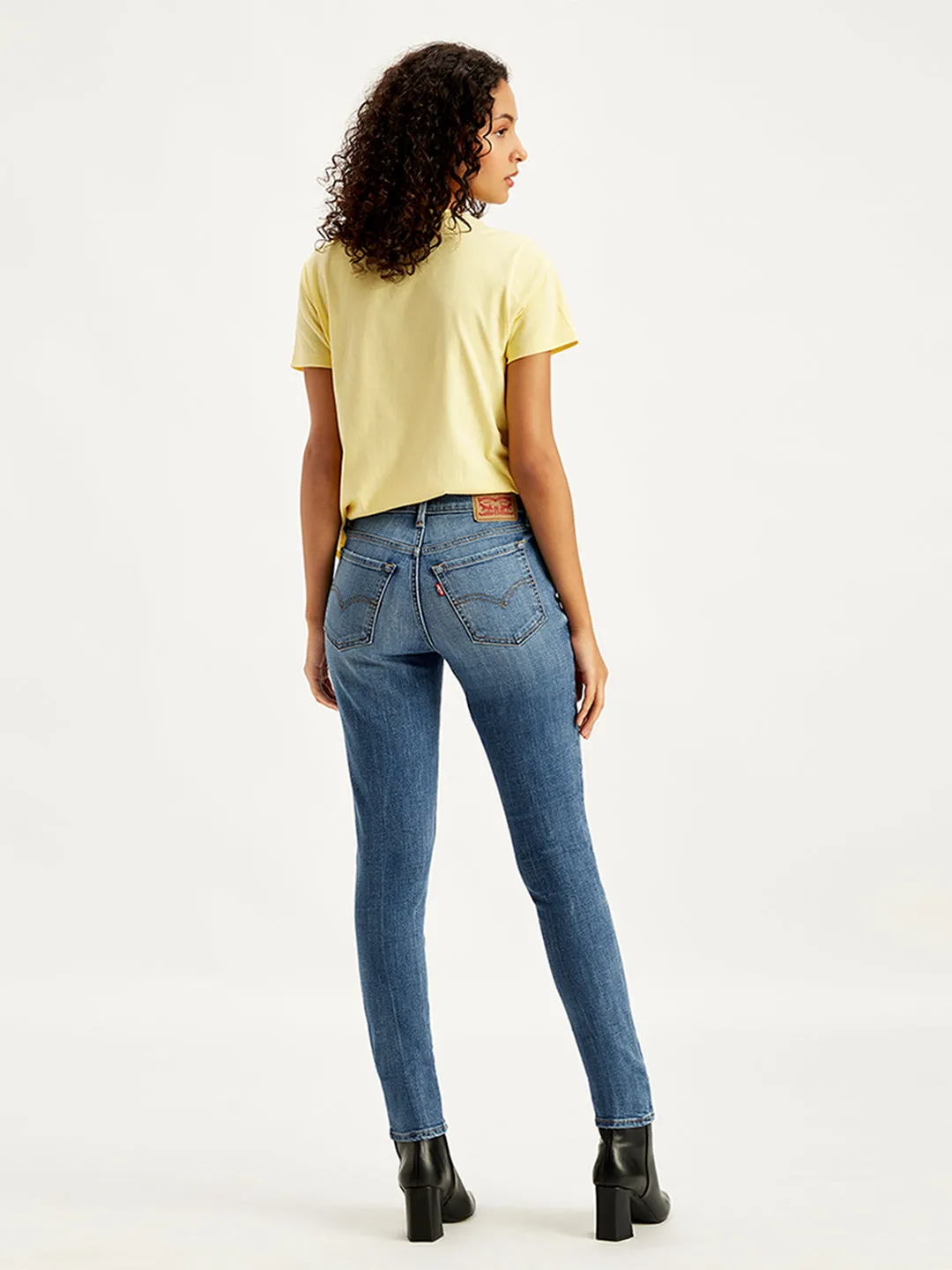 Women's 711 Blue Skinny Fit Mid Rise Jeans