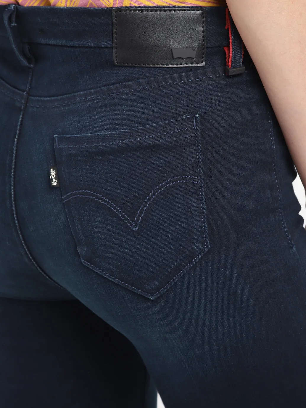 Women's 711 Blue Skinny Fit Mid Rise Jeans