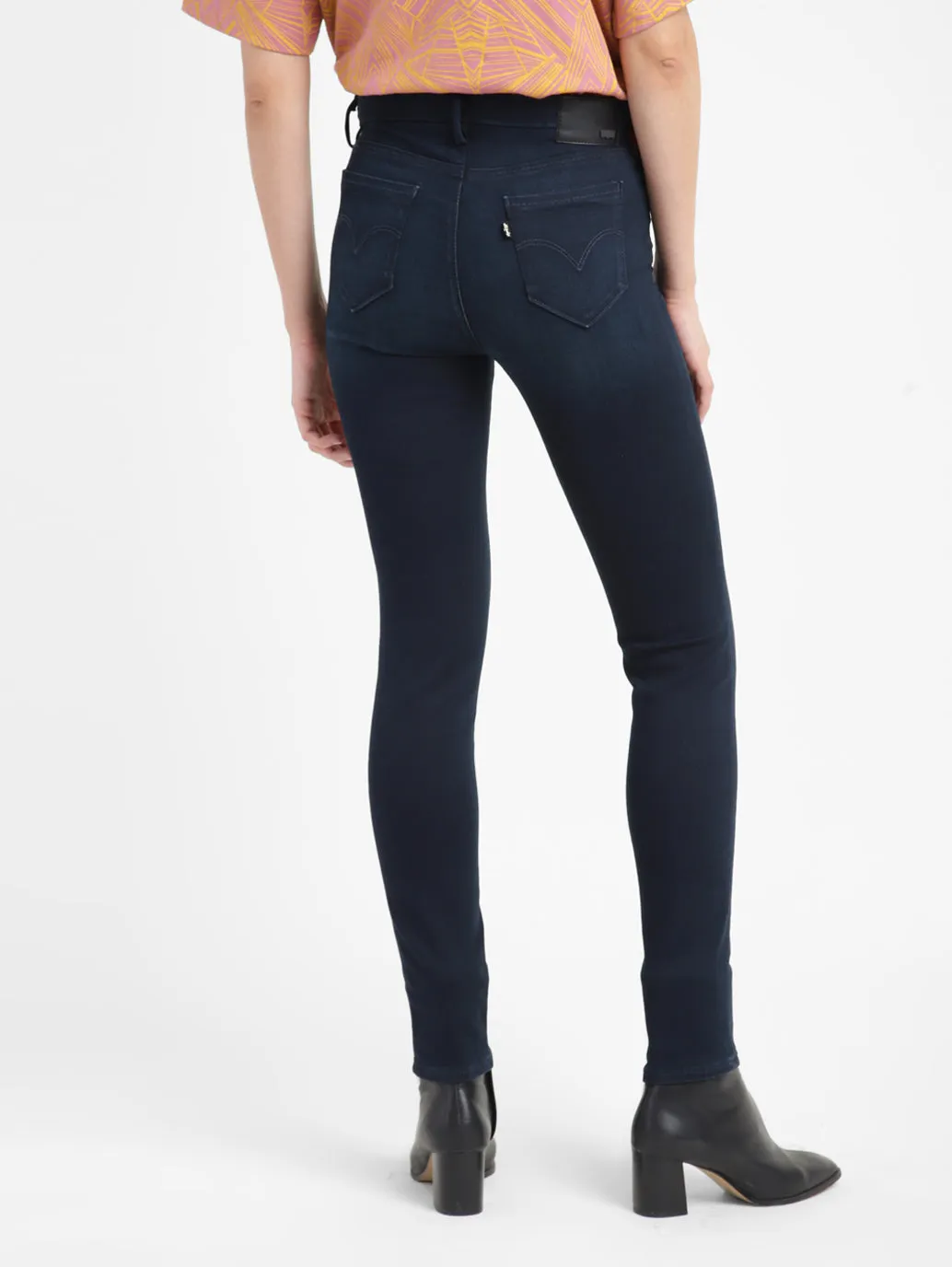 Women's 711 Blue Skinny Fit Mid Rise Jeans