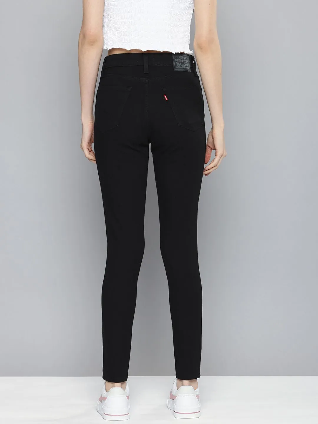 Women's 721 Black Skinny Fit High Rise Jeans