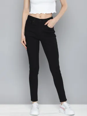 Women's 721 Black Skinny Fit High Rise Jeans
