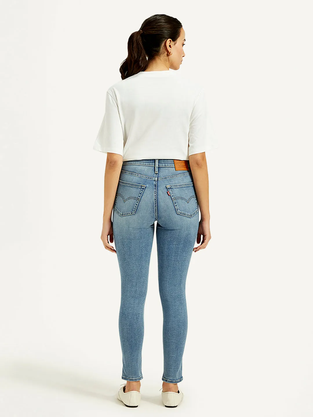 Women's 721 Blue Skinny Fit High Rise Jeans