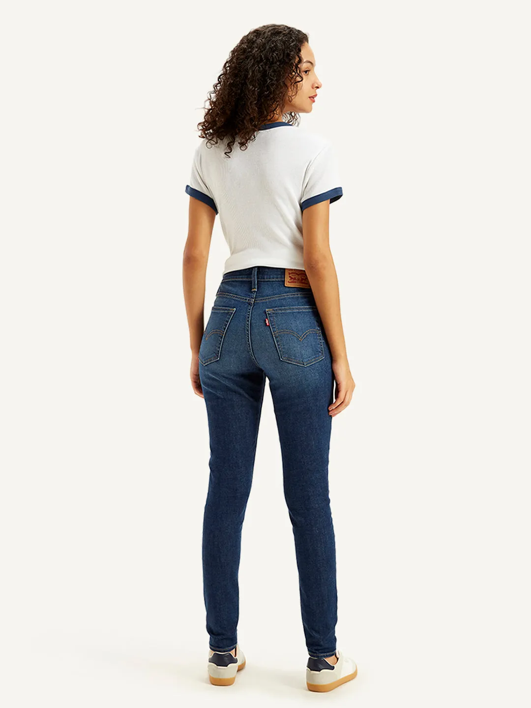 Women's 721 Blue Skinny Fit High Rise Jeans