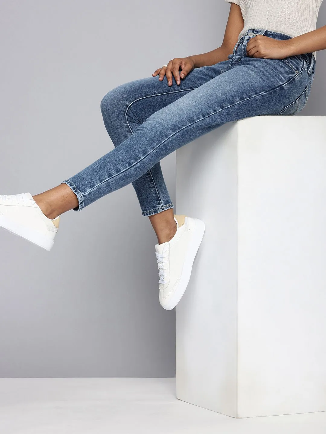 Women's 721 Blue Skinny Fit High Rise Jeans