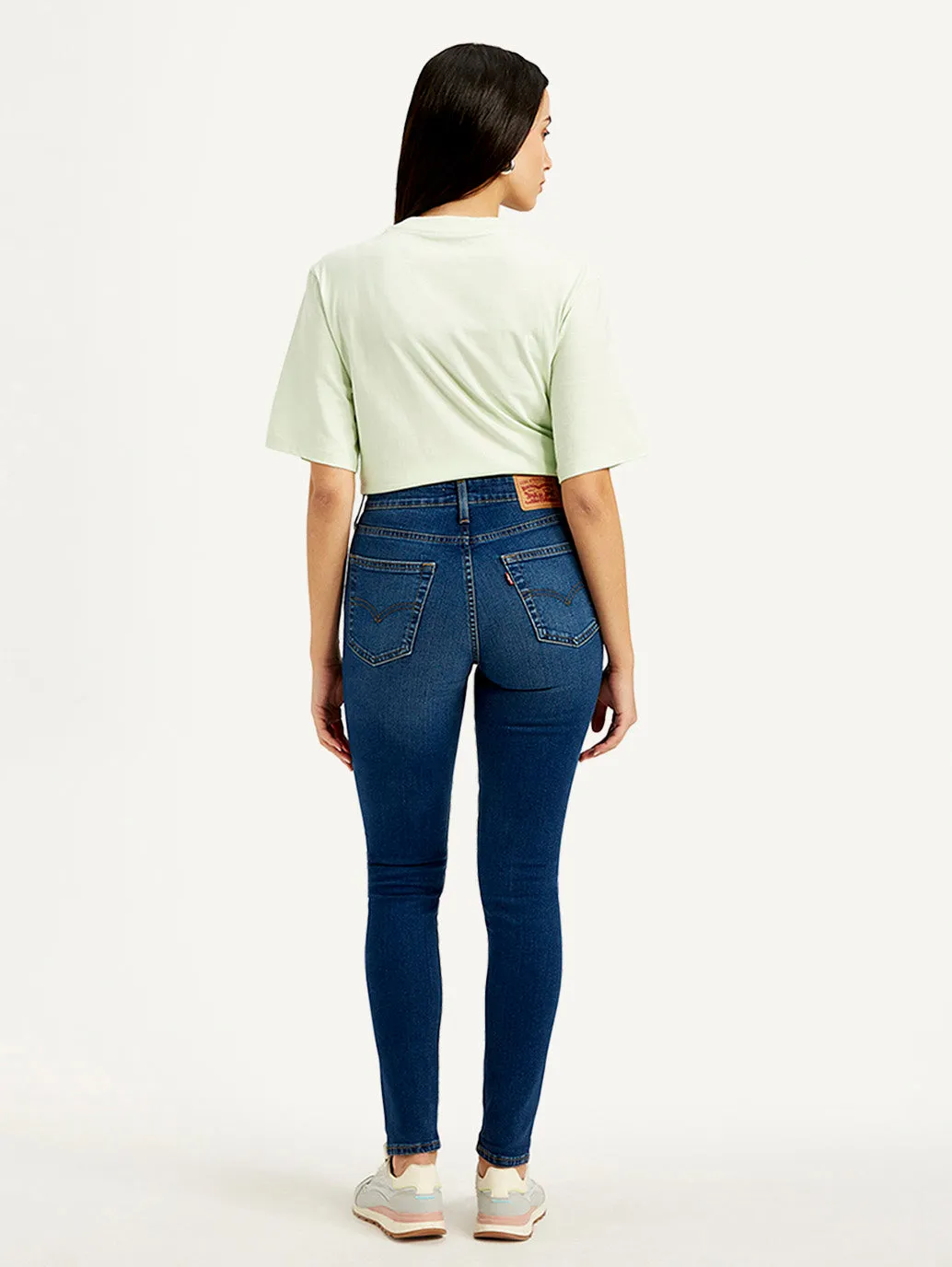 Women's 721 Blue Skinny Fit High Rise Jeans