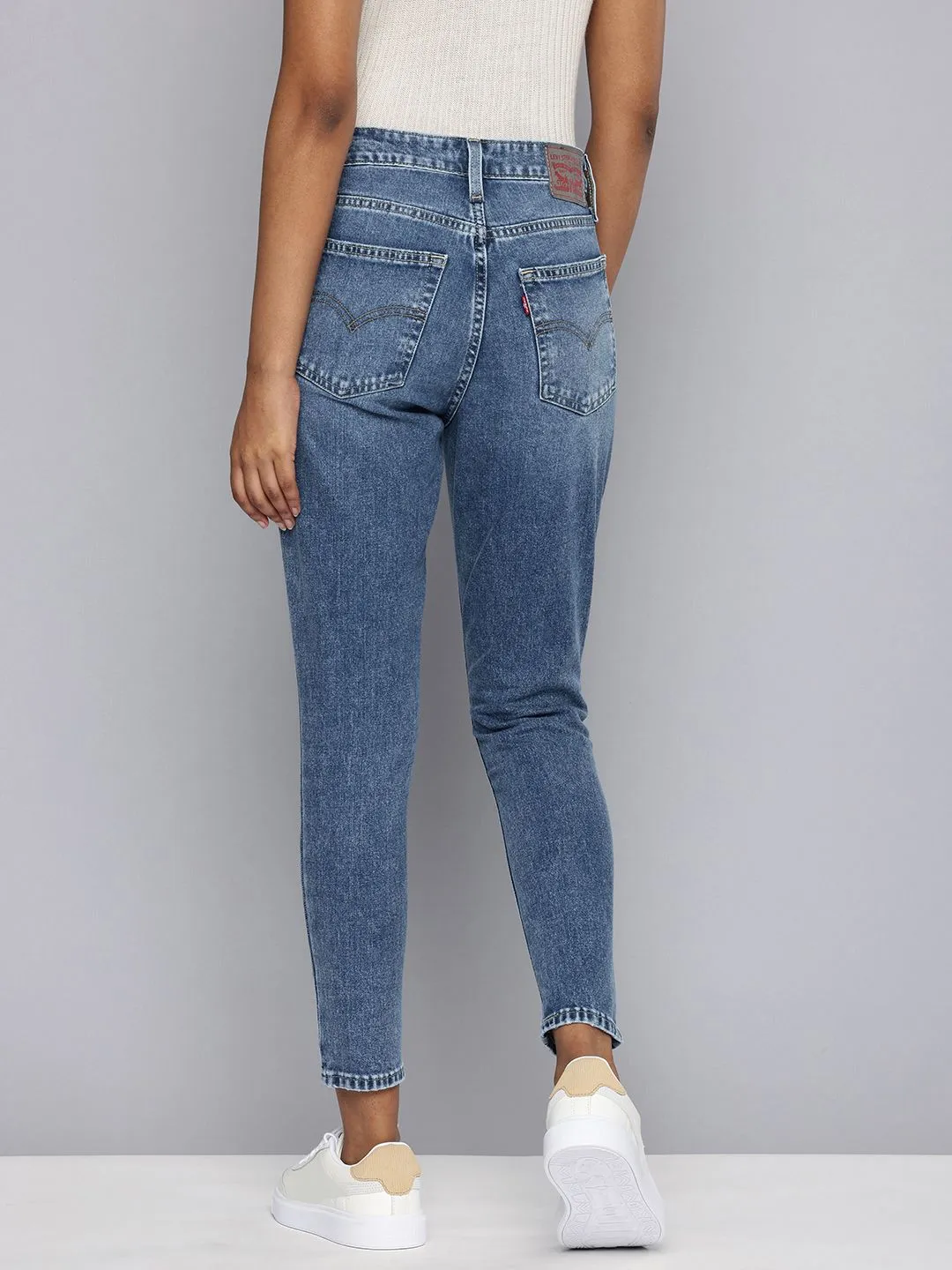 Women's 721 Blue Skinny Fit High Rise Jeans
