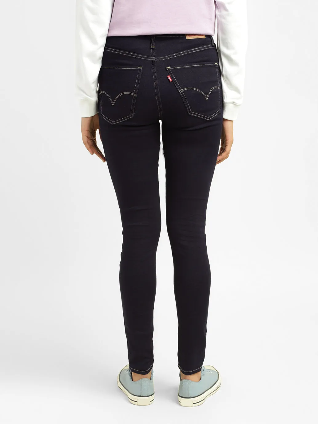 Women's 721 Blue Skinny Fit High Rise Jeans