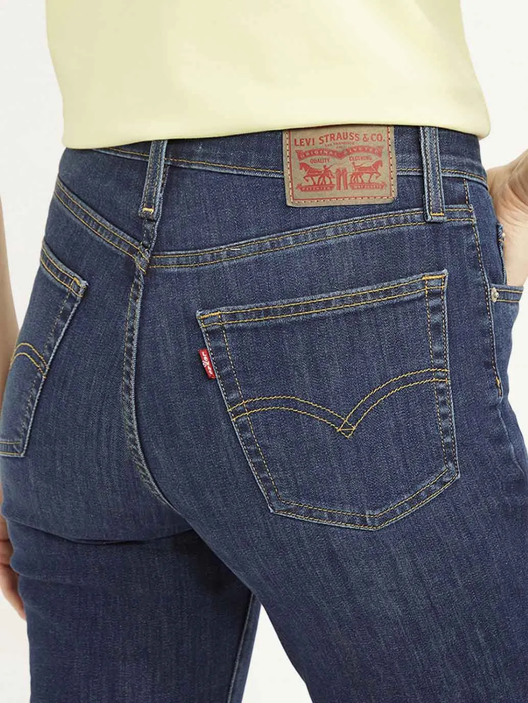 Women's 721 Blue Skinny Fit High Rise Jeans