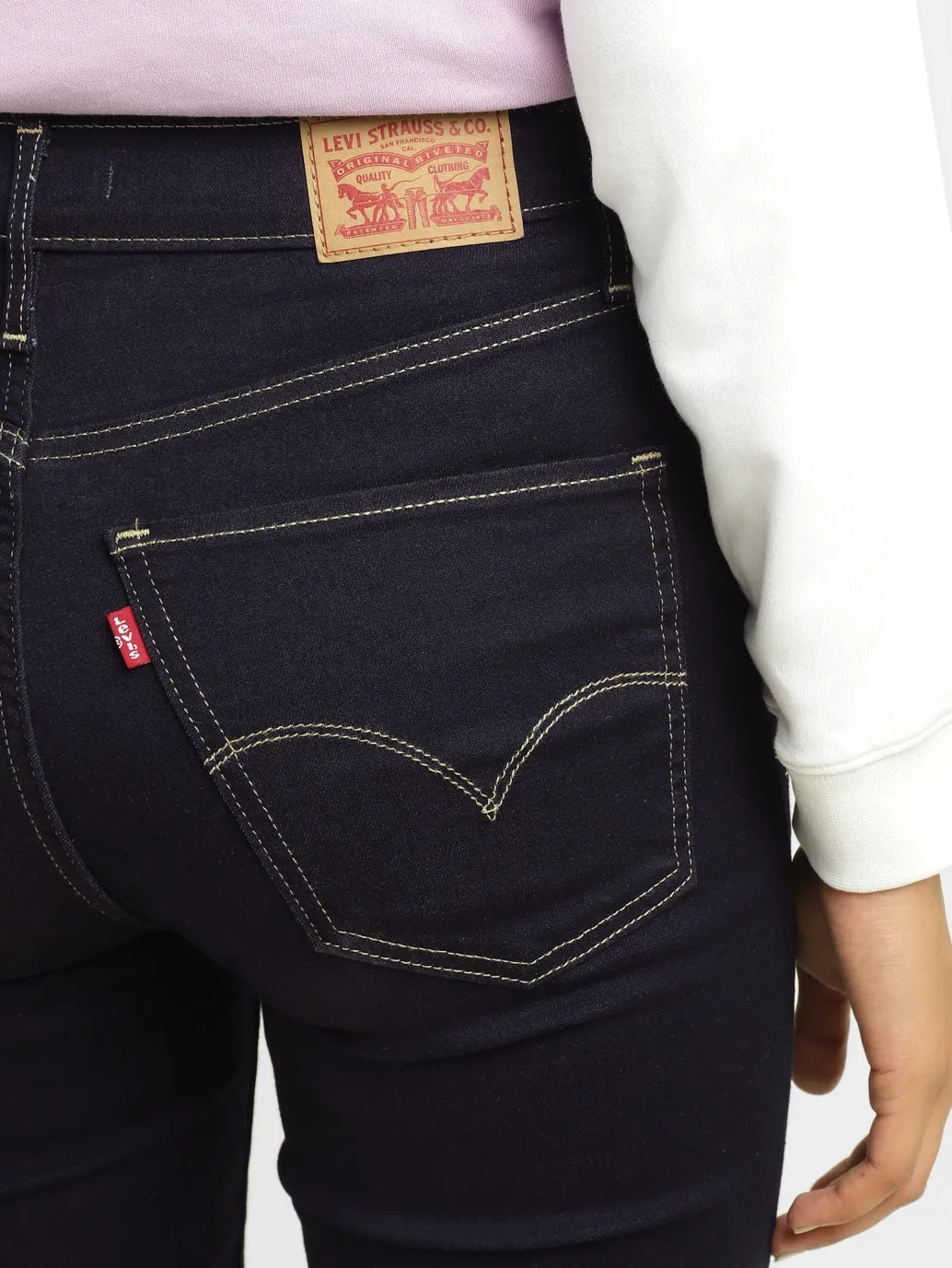 Women's 721 Blue Skinny Fit High Rise Jeans